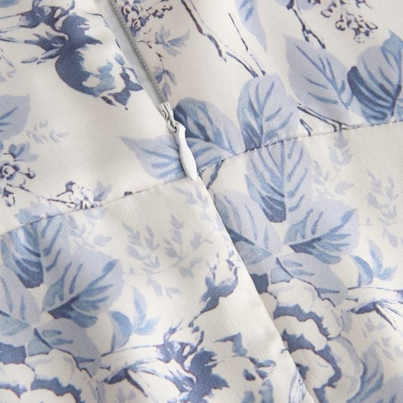 Cider Floral & Dragonfly Cowl Neck Midi Dress in XS - Picture 2 of 5